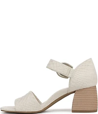 Vionic Chardonnay Snake Embossed Leather Dress Sandals