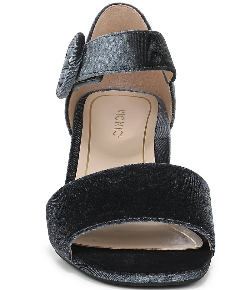 Vionic Chardonnay Velvet Dress Sandals