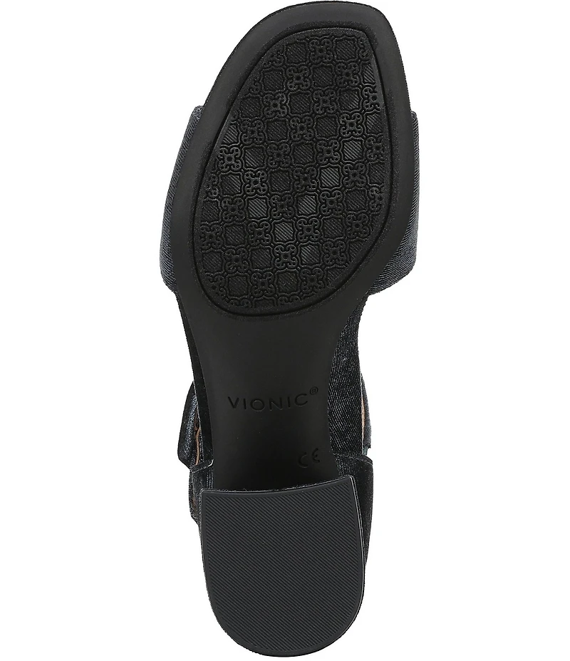 Vionic Chardonnay Velvet Dress Sandals