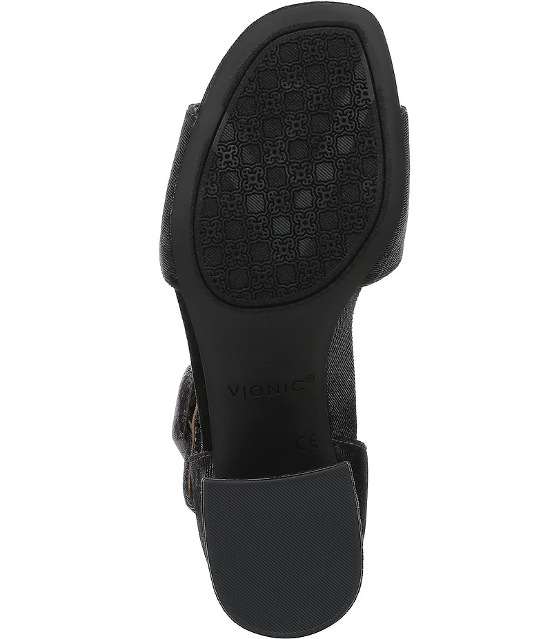 Vionic Chardonnay Velvet Dress Sandals