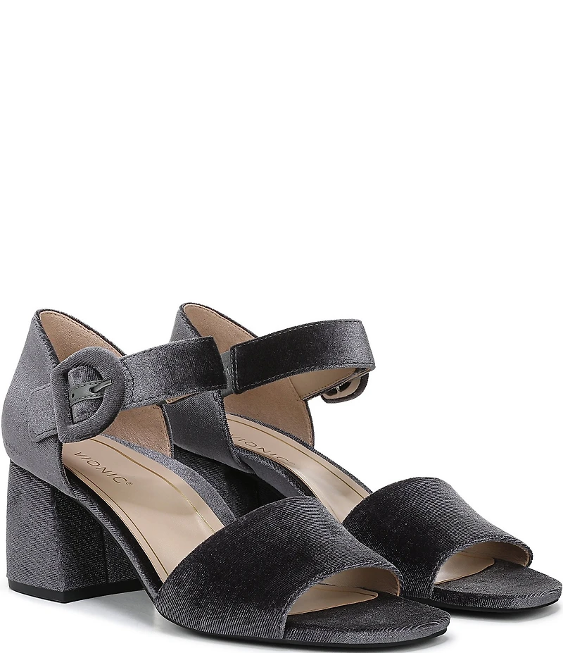 Vionic Chardonnay Velvet Dress Sandals