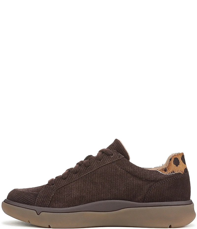 Vionic City Walk Axs Corduroy Suede Side Zip Sneakers