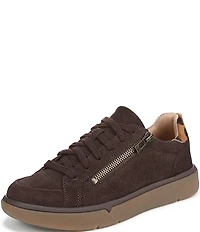 Vionic City Walk Axs Corduroy Suede Side Zip Sneakers