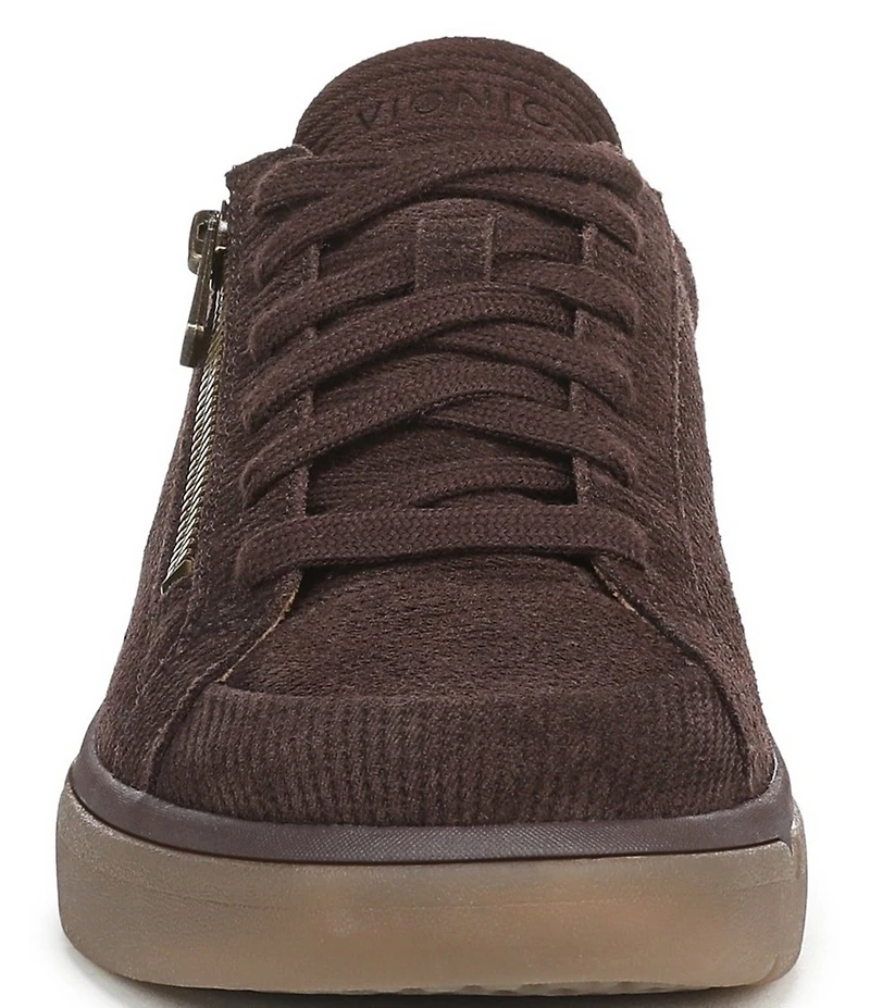 Vionic City Walk Axs Corduroy Suede Side Zip Sneakers