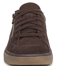 Vionic City Walk Axs Corduroy Suede Side Zip Sneakers