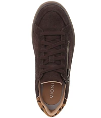 Vionic City Walk Axs Corduroy Suede Side Zip Sneakers