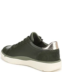Vionic City Walk Axs Leather and Suede Side Zip Sneakers