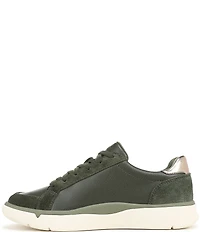 Vionic City Walk Axs Leather and Suede Side Zip Sneakers