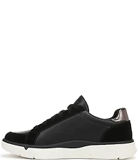 Vionic City Walk Axs Leather and Suede Side Zip Sneakers