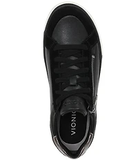 Vionic City Walk Axs Leather and Suede Side Zip Sneakers