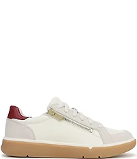 Vionic City Walk Axs Leather and Suede Side Zip Sneakers