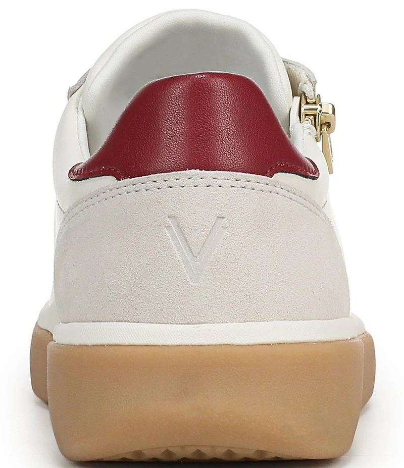Vionic City Walk Axs Leather and Suede Side Zip Sneakers