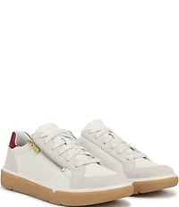 Vionic City Walk Axs Leather and Suede Side Zip Sneakers