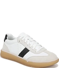 Vionic City Walk Leather and Suede Lace Up Sneakers
