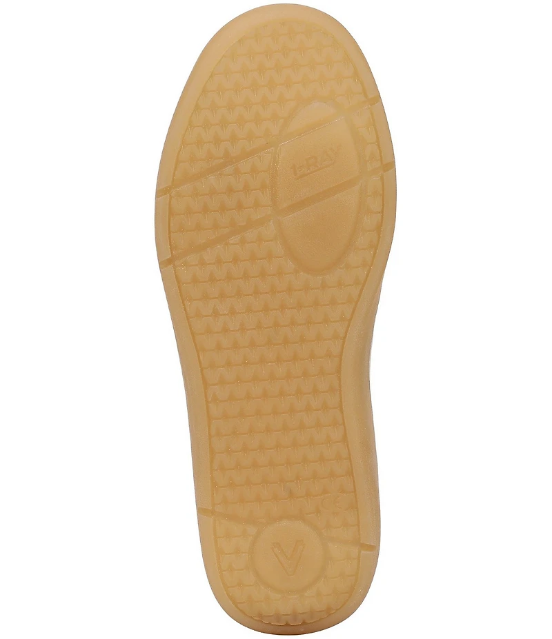 Vionic City Walk Leather and Suede Lace Up Sneakers