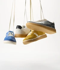 Vionic City Walk Leather and Suede Lace Up Sneakers