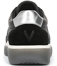 Vionic City Walk Leather and Suede Lace Up Sneakers