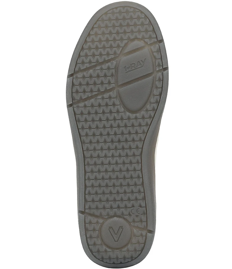 Vionic City Walk Leather and Suede Lace Up Sneakers