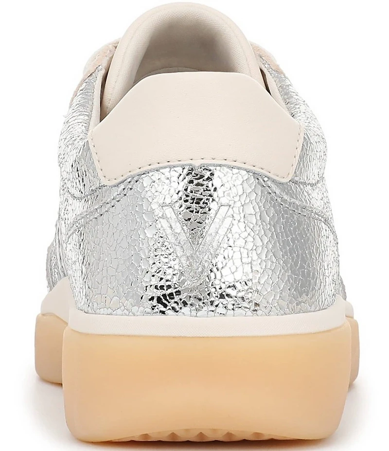 Vionic City Walk Metallic Leather Lace Up Sneakers