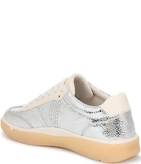 Vionic City Walk Metallic Leather Lace Up Sneakers