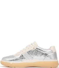 Vionic City Walk Metallic Leather Lace Up Sneakers