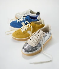 Vionic City Walk Metallic Leather Lace Up Sneakers