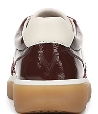 Vionic City Walk Patent Leather Lace Up Sneakers