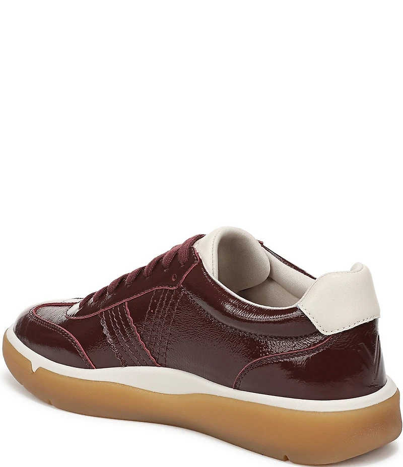 Vionic City Walk Patent Leather Lace Up Sneakers