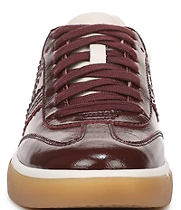 Vionic City Walk Patent Leather Lace Up Sneakers