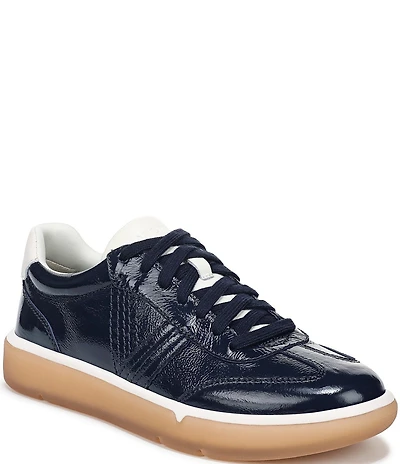 Vionic City Walk Patent Leather Lace Up Sneakers