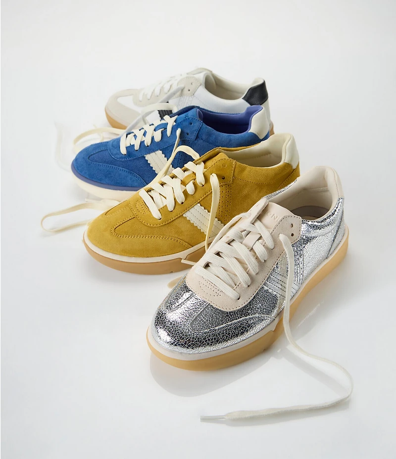 Vionic City Walk Suede Lace Up Sneakers