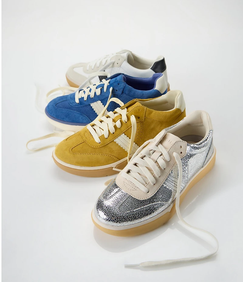 Vionic City Walk Suede Lace Up Sneakers