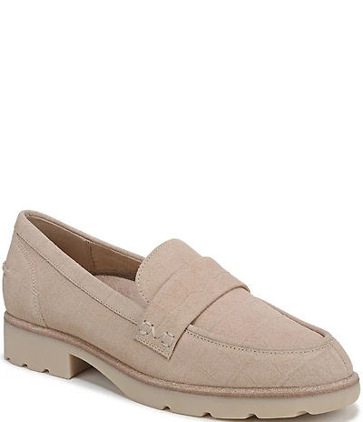 Vionic Cleo Croco Embossed Suede Loafers
