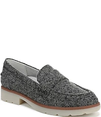 Vionic Cleo Herringbone Pattern Penny Loafers