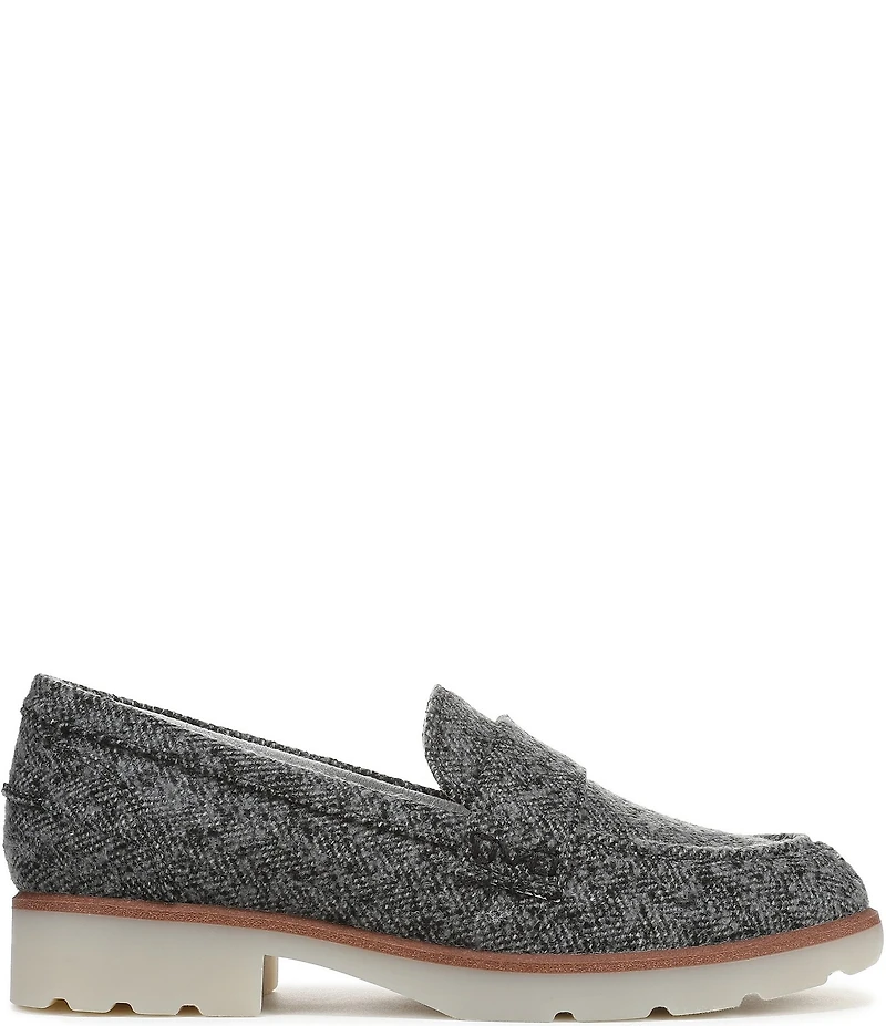 Vionic Cleo Herringbone Pattern Penny Loafers