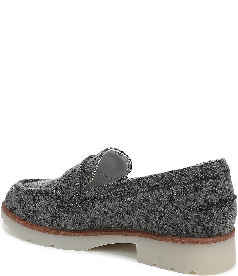 Vionic Cleo Herringbone Pattern Penny Loafers