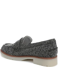 Vionic Cleo Herringbone Pattern Penny Loafers