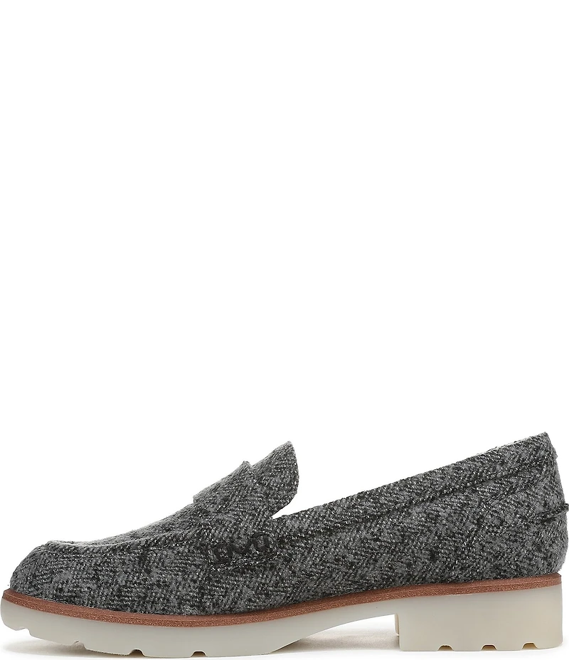 Vionic Cleo Herringbone Pattern Penny Loafers