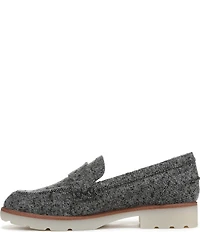 Vionic Cleo Herringbone Pattern Penny Loafers