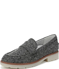 Vionic Cleo Herringbone Pattern Penny Loafers