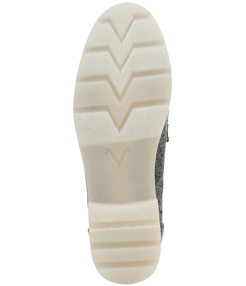 Vionic Cleo Herringbone Pattern Penny Loafers