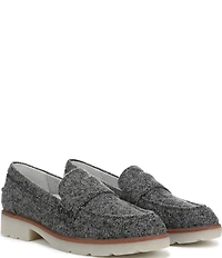 Vionic Cleo Herringbone Pattern Penny Loafers
