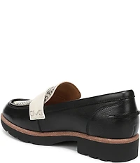 Vionic Cleo Leather Snake Print Leather Loafers