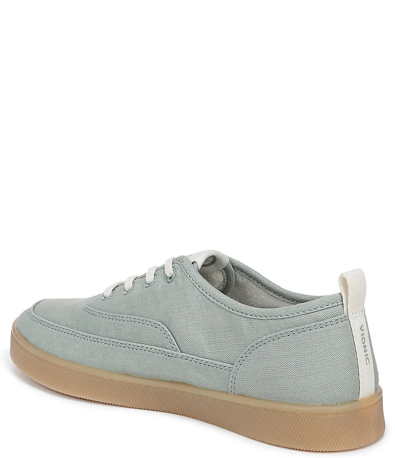 Vionic Cyan Canvas Platform Sneakers