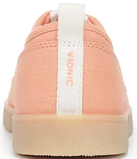 Vionic Cyan Canvas Platform Sneakers
