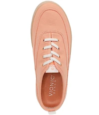 Vionic Cyan Canvas Platform Sneakers