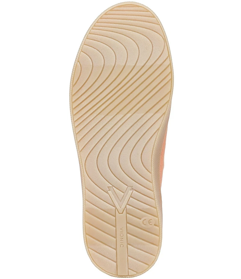 Vionic Cyan Canvas Platform Sneakers