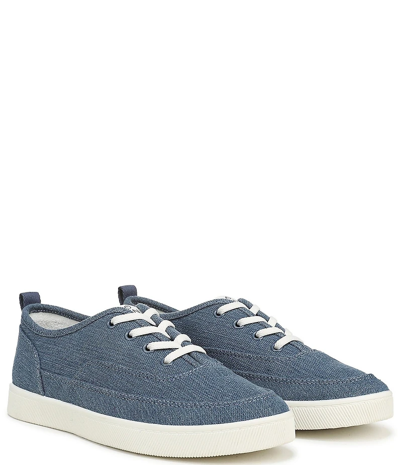 Vionic Cyan Canvas Platform Sneakers