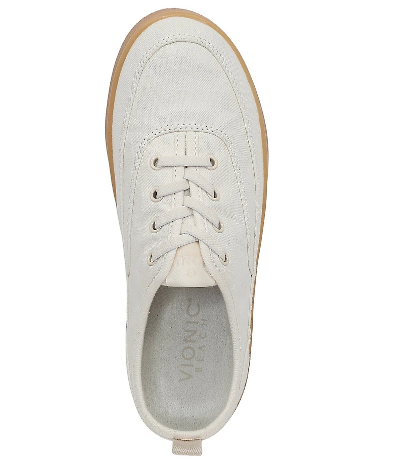 Vionic Cyan Canvas Platform Sneakers