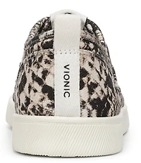 Vionic Cyan Canvas Platform Sneakers